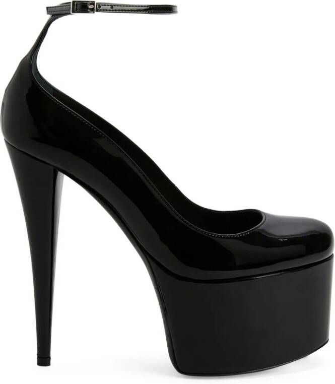 Giuseppe Zanotti Stiletto pumps van lakleer Zwart