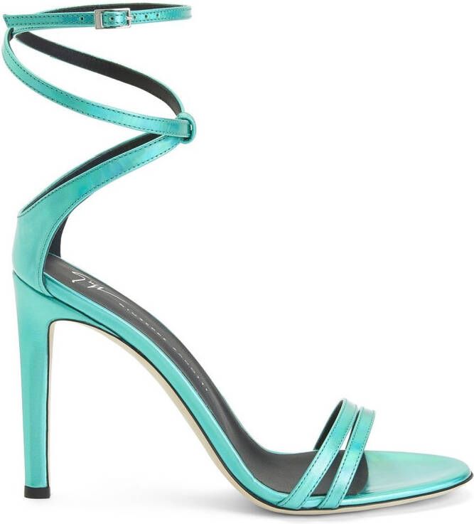 Giuseppe Zanotti Stiletto sandalen Blauw