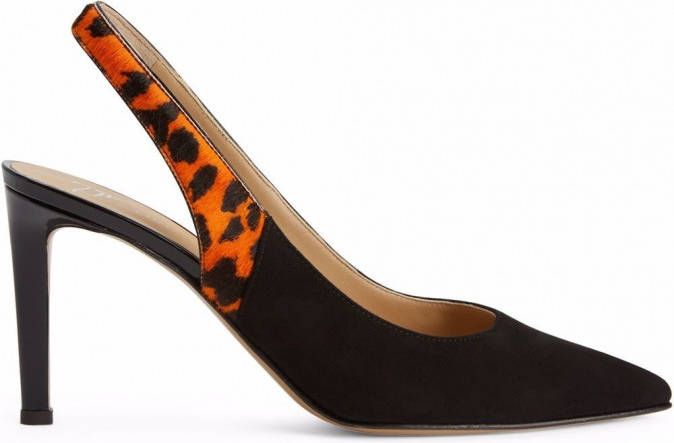 Giuseppe Zanotti Susie Feline slingback pumps Zwart