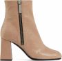 Giuseppe Zanotti Sveva leren enkellaarzen Beige - Thumbnail 1