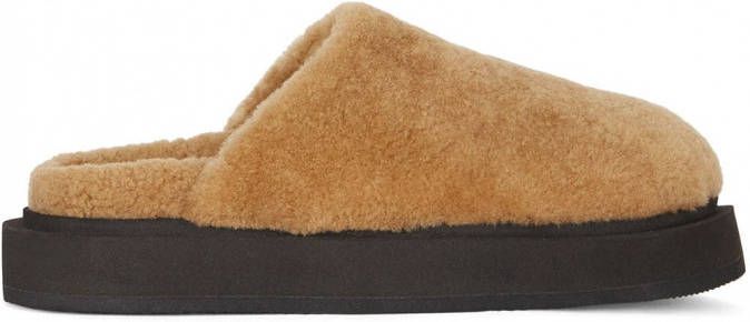 Giuseppe Zanotti Swanilda muiltjes met ronde neus Bruin