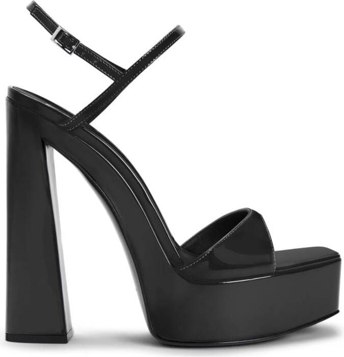 Giuseppe Zanotti Sylvy sandalen met plateauzool Zwart