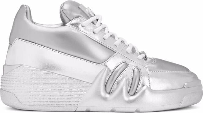 Giuseppe Zanotti Tallon metallic sneakers Zilver