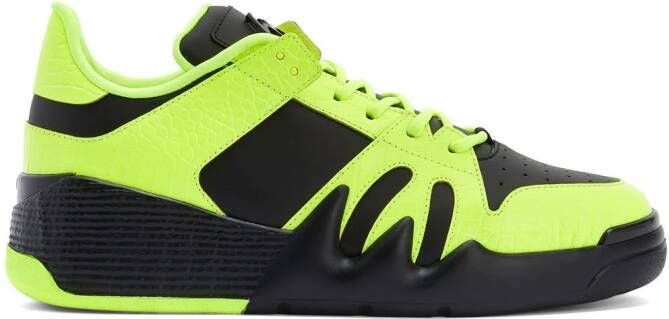 Giuseppe Zanotti Talon sneakers met colourblocking Zwart