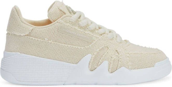 Giuseppe Zanotti Talon sneakers met geweven effect Beige