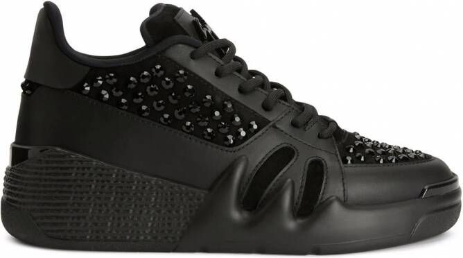 Giuseppe Zanotti Talon sneakers met vlakken Zwart