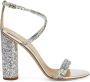 Giuseppe Zanotti Tara sandalen met glitter Zilver - Thumbnail 1