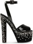 Giuseppe Zanotti Tarifa Jewel sandalen met plateauzool Zwart - Thumbnail 1