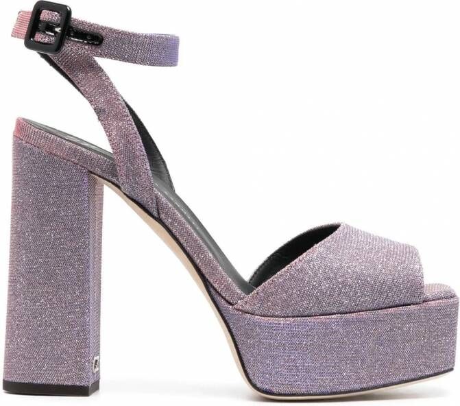 Giuseppe Zanotti Tarifa sandalen met open neus Roze