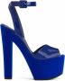 Giuseppe Zanotti Tarifa sandalen met plateauzool Blauw - Thumbnail 1