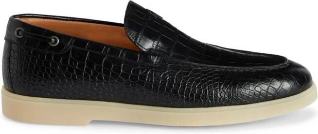 Giuseppe Zanotti The Maui leren loafers Zwart