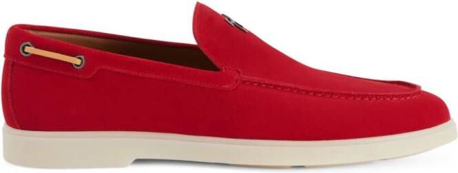 Giuseppe Zanotti The Maui suède loafers Rood