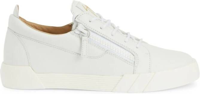 Giuseppe Zanotti The Shark 5.0 sneakers met logopatch Wit