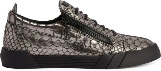 Giuseppe Zanotti The Shark 5.0 metallic sneakers Zwart