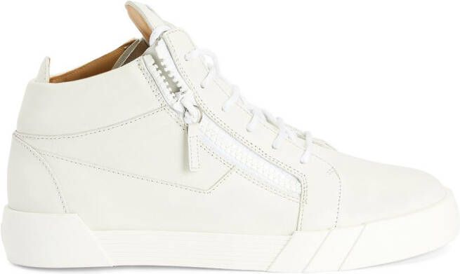 Giuseppe Zanotti The Shark 5.0 mid-top sneakers Wit