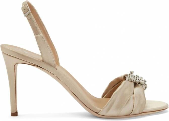 Giuseppe Zanotti Tiphaine slingback sandalen Beige
