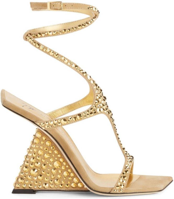 Giuseppe Zanotti Tutankamon sandalen met kristal Goud