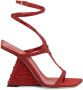 Giuseppe Zanotti Tutankamon sandalen verfraaid met kristallen Rood - Thumbnail 1