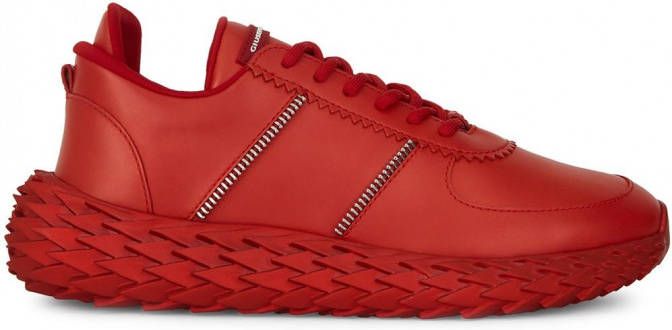 Giuseppe Zanotti Tweekleurige sneakers Rood