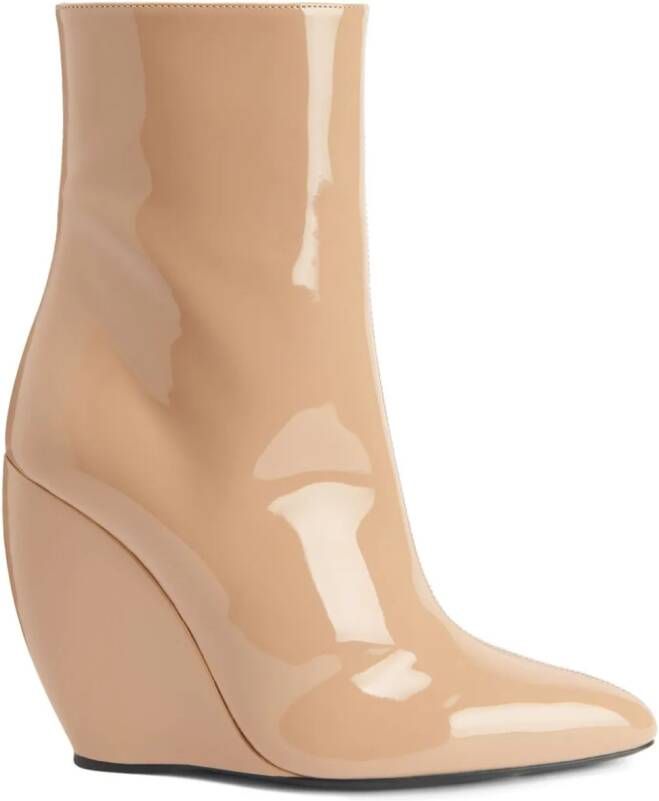 Giuseppe Zanotti Tylde lakleren laarzen Beige