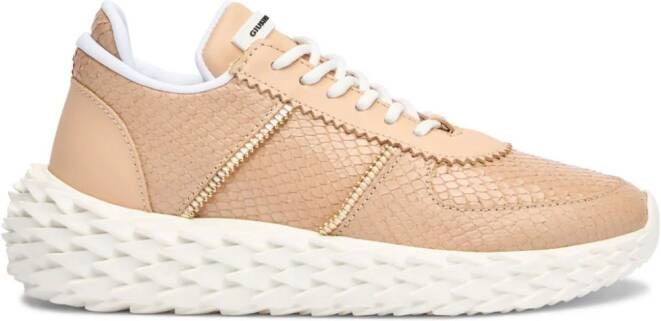 Giuseppe Zanotti Urchin leren sneakers Beige