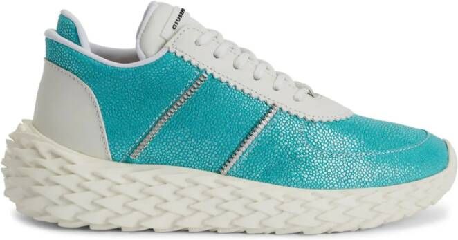 Giuseppe Zanotti Urchin sneakers met print Blauw