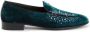 Giuseppe Zanotti Loafers met fluwelen-effect Groen - Thumbnail 1