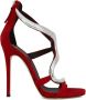 Giuseppe Zanotti Venere metallic sandalen Rood - Thumbnail 1