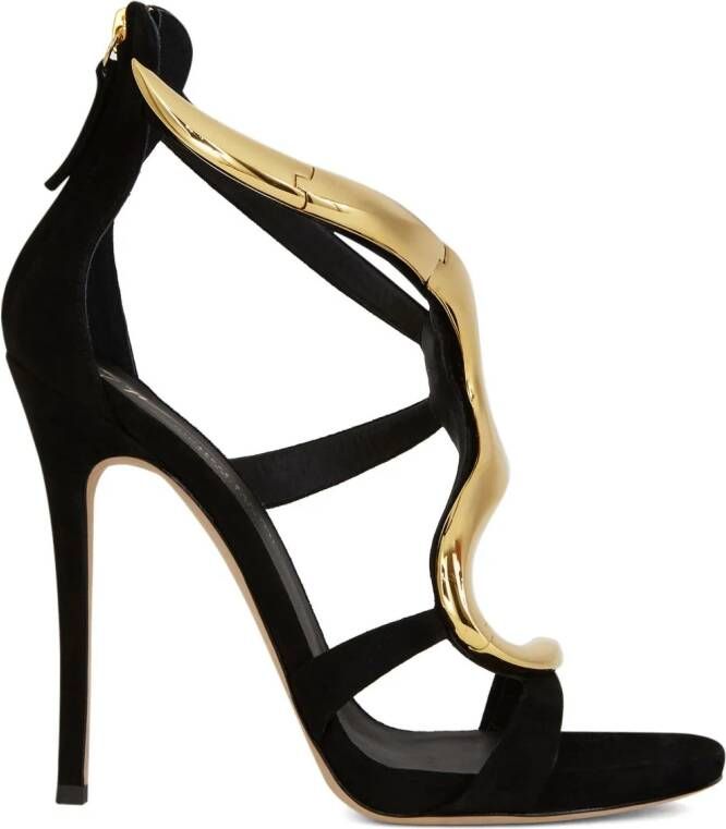 Giuseppe Zanotti Venere sandalen met hoge hak Zwart