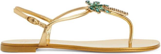 Giuseppe Zanotti Venice Beach sandalen Goud