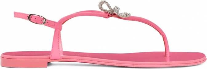 Giuseppe Zanotti Verfraaide sandalen Roze