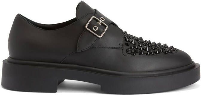 Giuseppe Zanotti Veterschoenen met studs Zwart