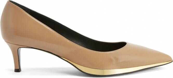Giuseppe Zanotti Virgyn leren pumps Beige