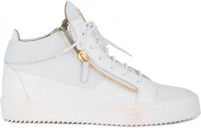 Giuseppe Zanotti witte Kriss hi top sneakers