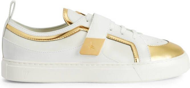 Giuseppe Zanotti Zenas leren sneakers Wit
