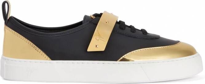 Giuseppe Zanotti Zenas leren sneakers Zwart