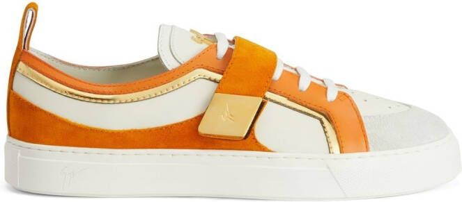 Giuseppe Zanotti Zenas low-top sneakers Oranje