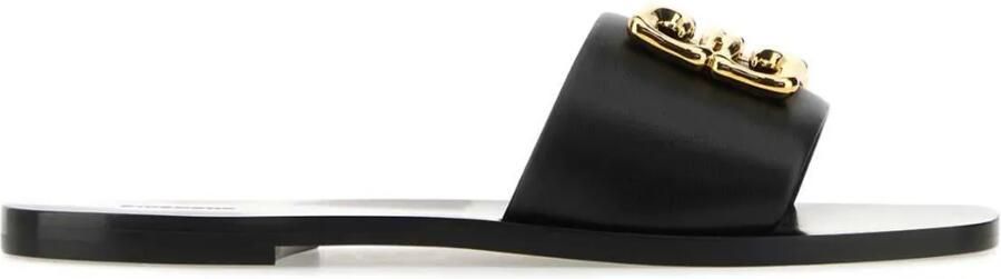 Givenchy 4G Baroque leren slippers Zwart