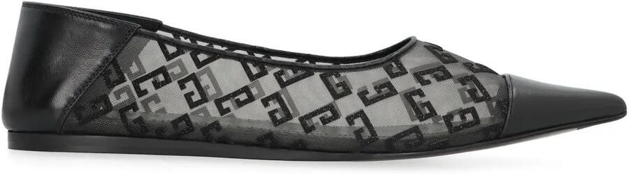 Givenchy 4G-patroon ballerina's Zwart