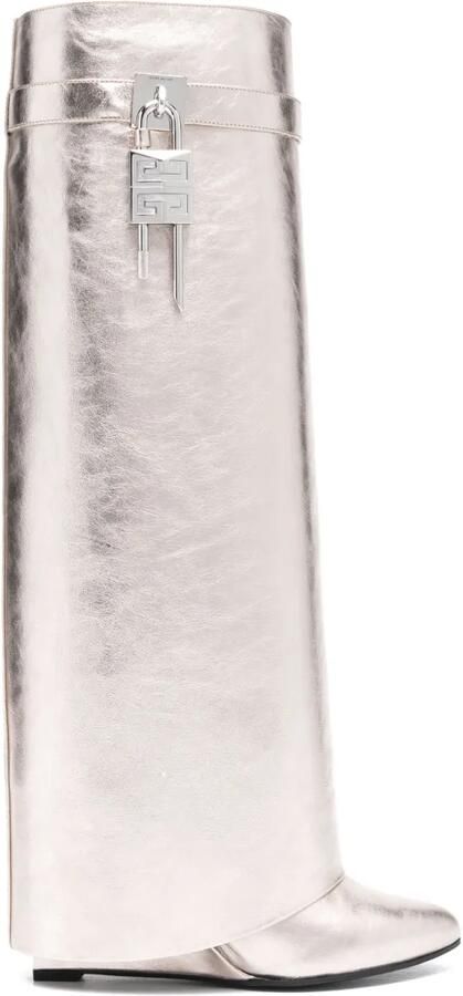 Givenchy 85 mm Shark Lock laarzen Goud
