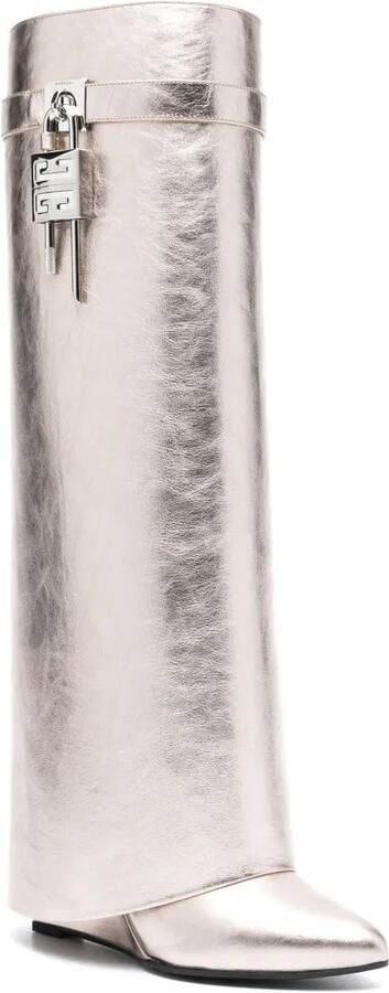 Givenchy 85 mm Shark Lock laarzen Goud - Foto 3