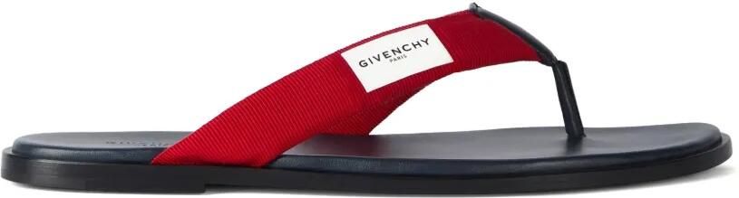 Givenchy Bay grosgrain leren sandalen Rood