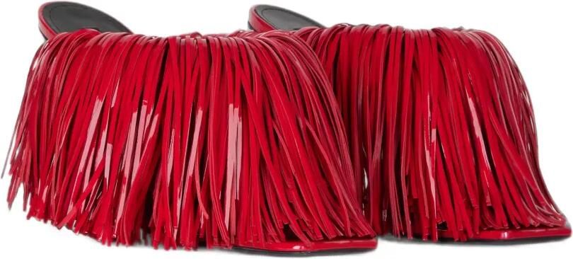 Givenchy Boudoir lakleren muiltjes met franje Rood - Foto 4