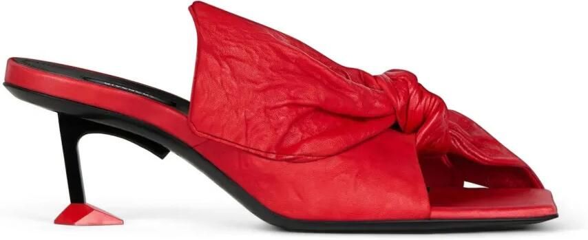 Givenchy Boudoir leren sandalen met strikdetail Rood
