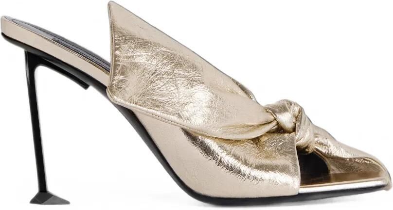 Givenchy Boudoir metallic leren muiltjes met hak Goud