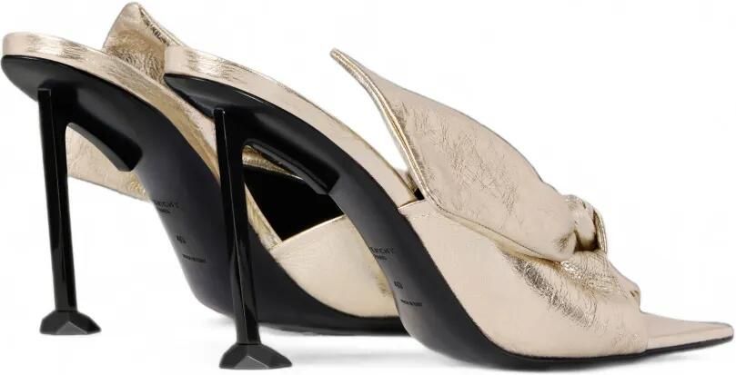 Givenchy Boudoir metallic leren muiltjes met hak Goud - Foto 2