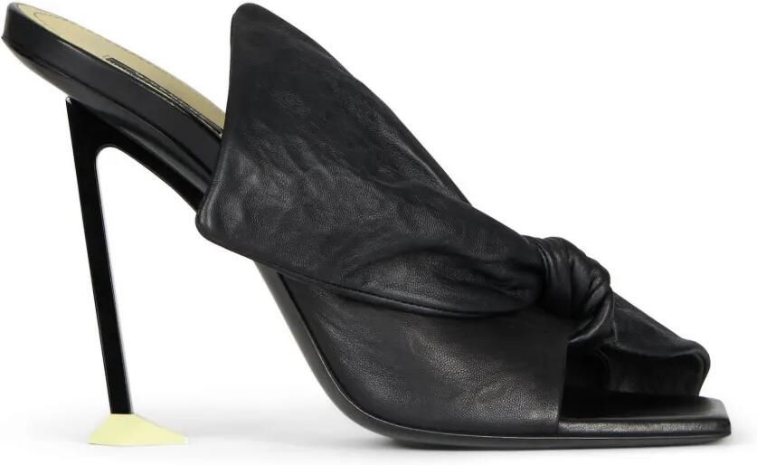 Givenchy Boudoir muiltjes van nappa leer met strik Zwart