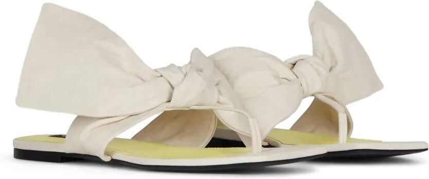 Givenchy Boudoir nappa leren sandalen met strik Wit - Foto 3