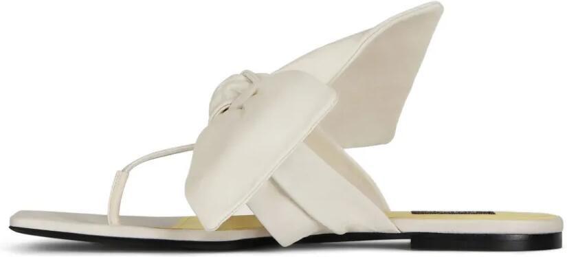 Givenchy Boudoir nappa leren sandalen met strik Wit - Foto 2