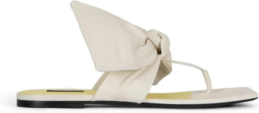 Givenchy Boudoir platte sandalen met strik Wit